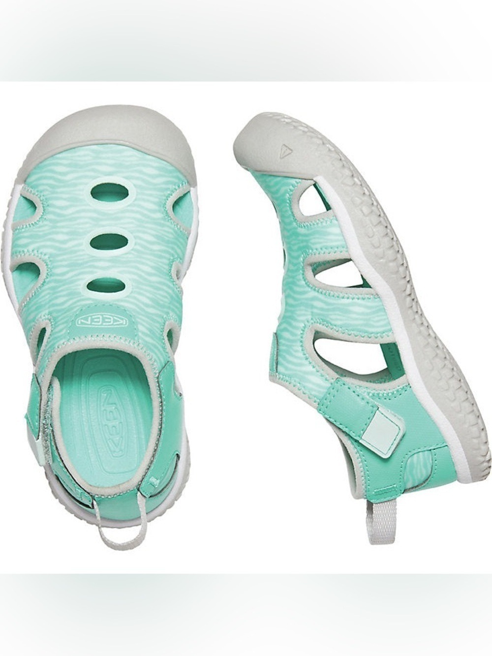 Keen Kids Mint Green Closed-Toe Sport Sandals